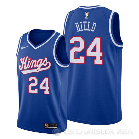Camiseta Buddy Hield #24 Sacramento Kings Hardwood Classics 2019-20 Azul - Haga un click en la imagen para cerrar
